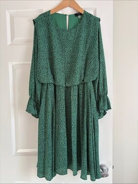 tahari emerald green dress Elie Tahari The Kaya Ribbed A-Line Midi Sweater Dress